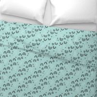 Sweet dreams rainbow sky love abstract trendy rainbows mint blue