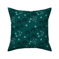 Sweet dreams rainbow sky love abstract trendy rainbows mint teal