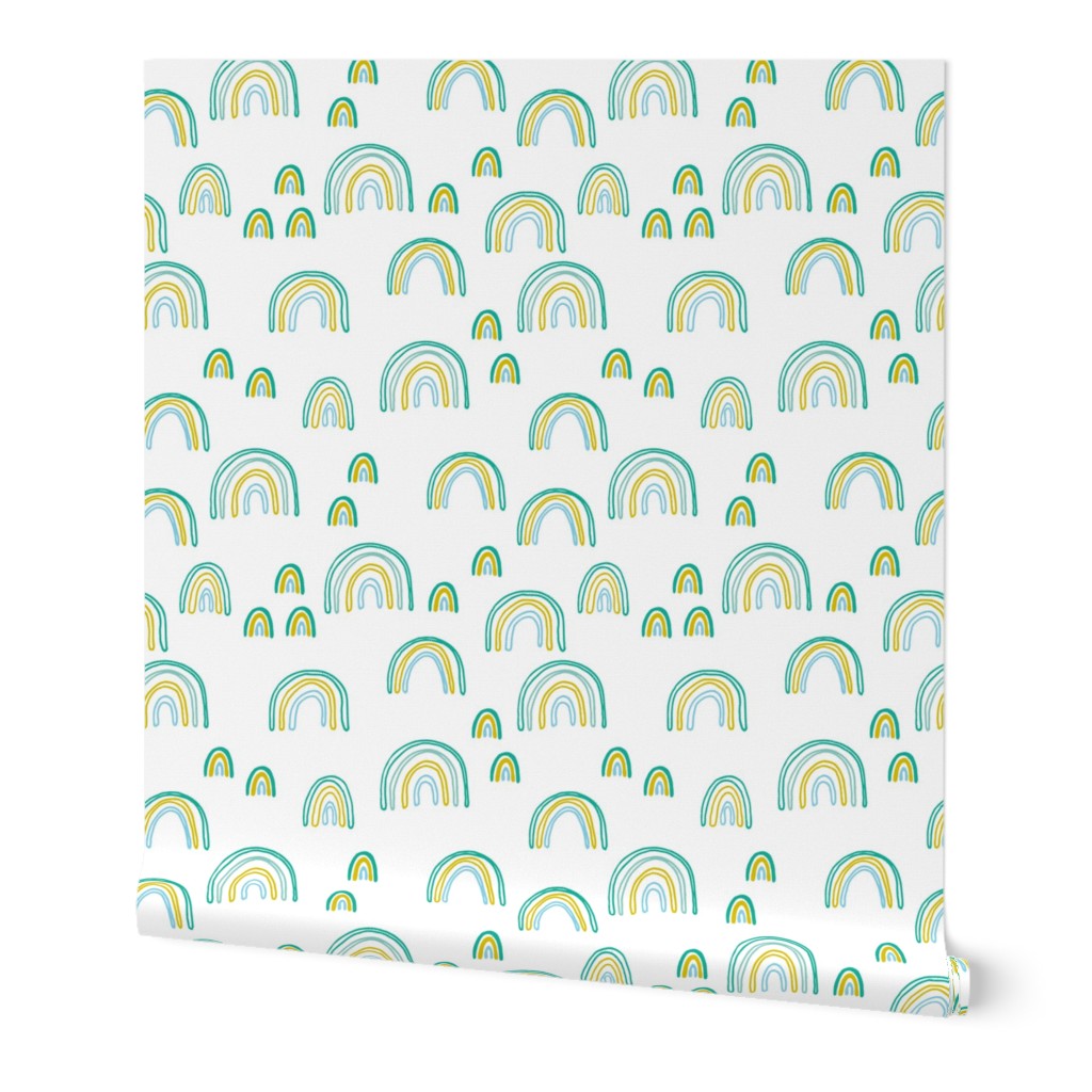 Sweet green dreams rainbow sky love abstract trendy rainbows boys