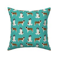 saint bernard simple dog breed pure breed fabric turquoise