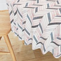 Blush Herringbone Wood