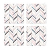 Blush Herringbone Wood