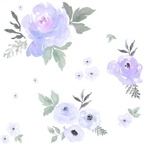 8" Sweet Blush Roses - Lilac
