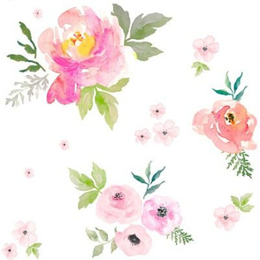 8" Sweet Blush Roses - Vibrant