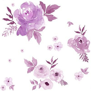 8" Sweet Blush Roses - Violet