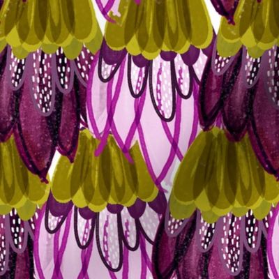 sparkle mermaid scales // pink + purple