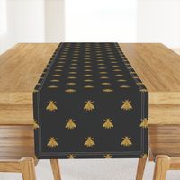 Napoleonic Bees ~ Faux Gilt on Cendre  