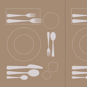 placemat very formal dining_silver on cardboard