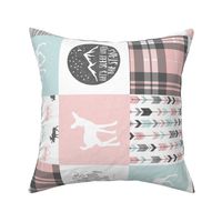 fearfully and wonderfully made - pink, grey, aviary blue (fawn) 90