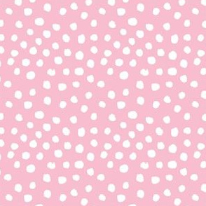 pink dots fabric nursery baby girl design