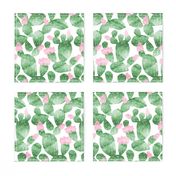 cactus - watercolor palm springs watercolor tropical nursery fabric