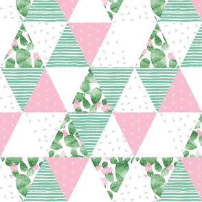 cactus triangle quilt