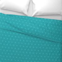 Squiggle Stars - aqua and teal geometric