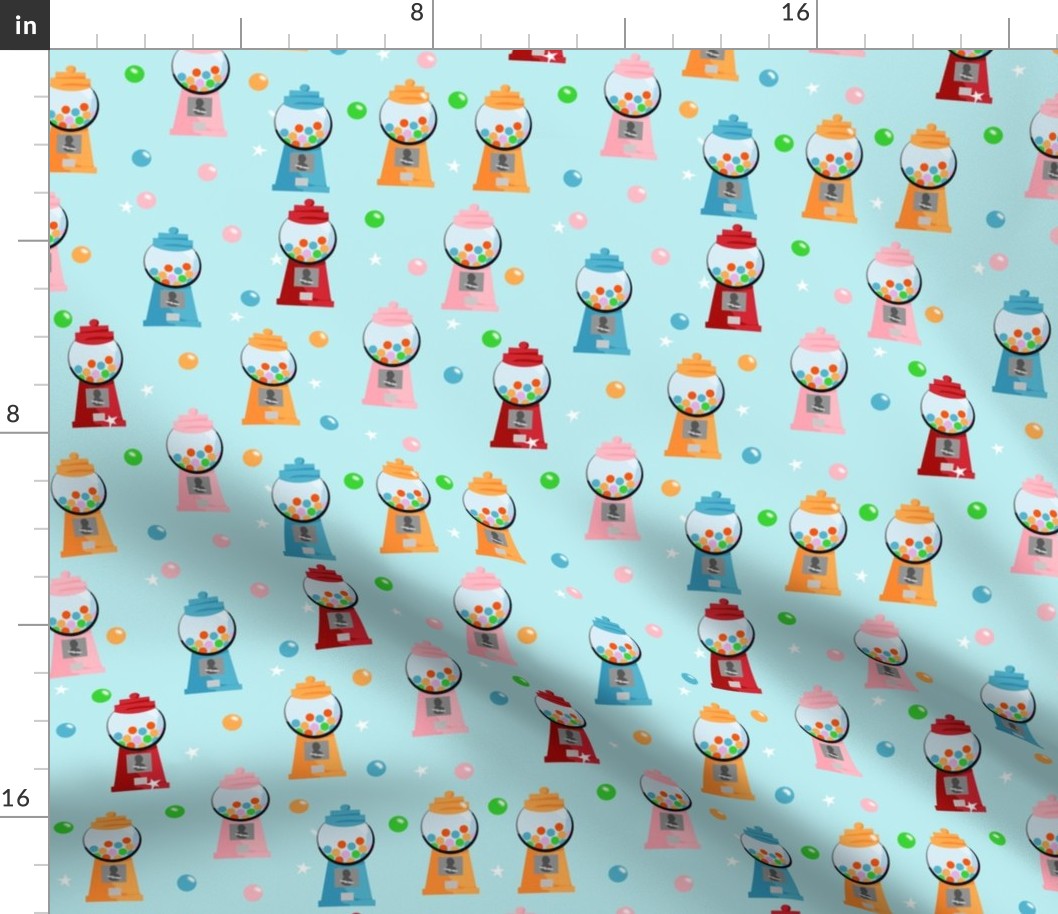 Gumball fabric - sweets gumball candy design