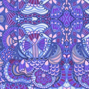 Kaleidoscopic Garden Purple