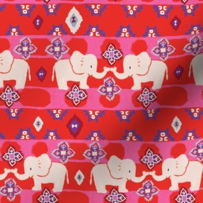 Elephant folk design, Kilim carpet