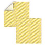 Fishy Houndstooth Yellow and White