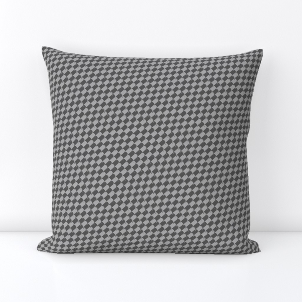 Fishy Houndstooth Gray