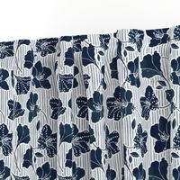 African Inspired Indigo Azalea Stripe