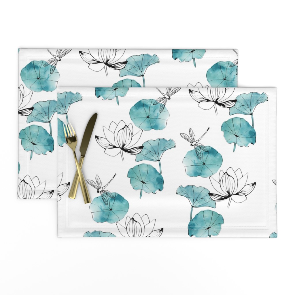 Waterlily dragonfly white