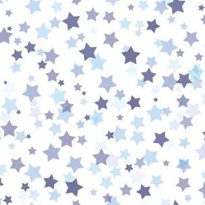 Baby Stars in different shades of blue