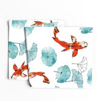 Waterlily koi large scale