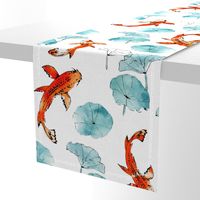 Waterlily koi large scale