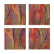 Copper paprika abstract ribbons