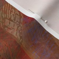 Copper paprika abstract ribbons