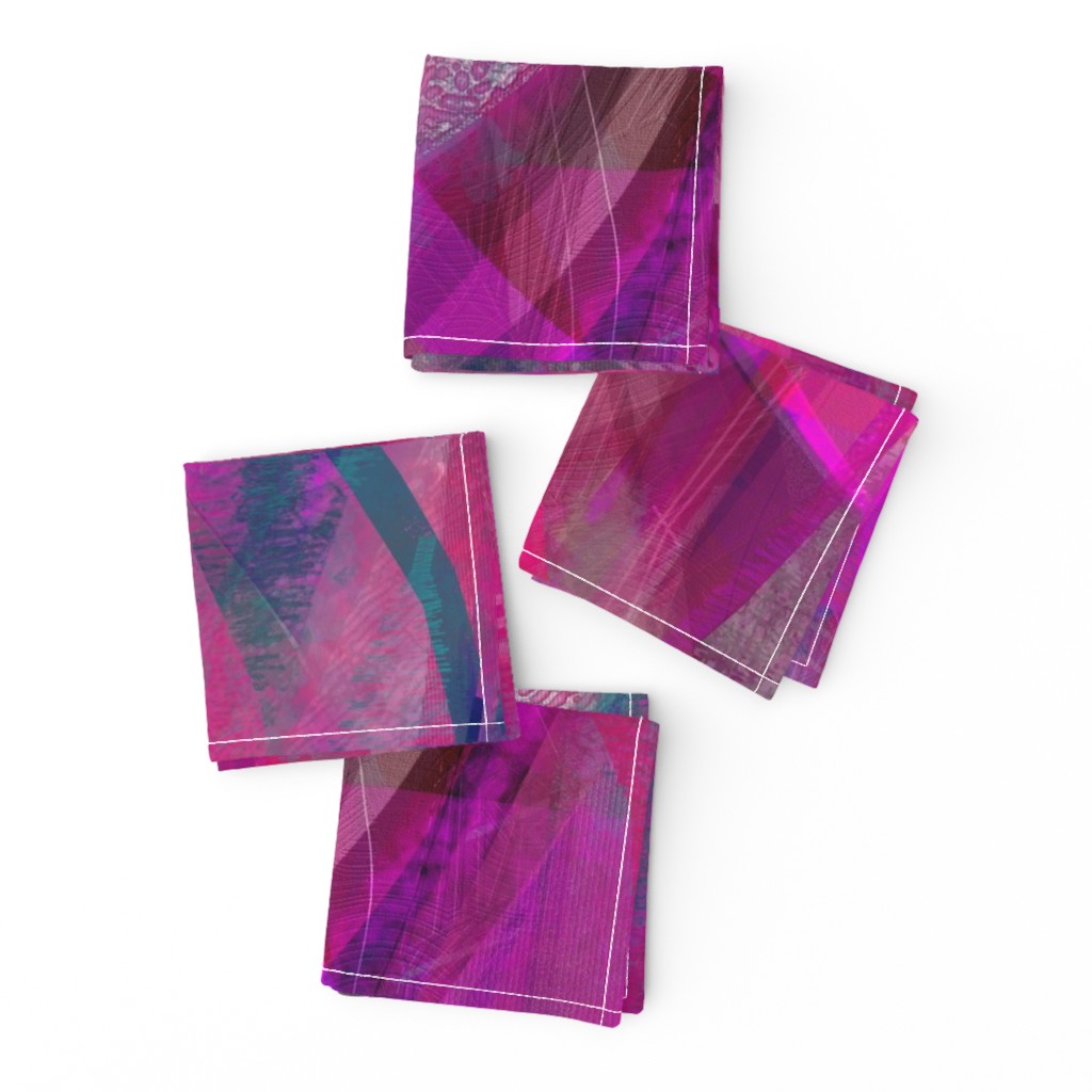 Magenta purple abstract ribbons