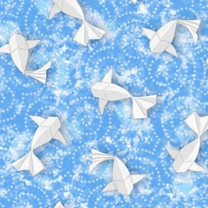 Origami Koi Fishes (Sky-Pond Version)