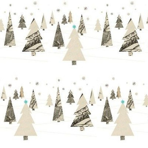 Winter Trees Collage