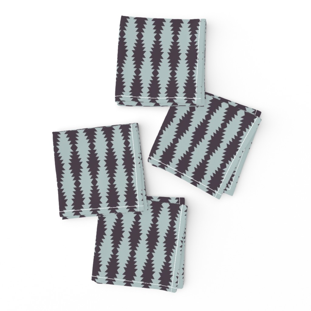 Ziggurat stripes - Charcoal and grey