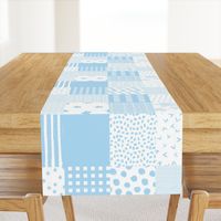 21" Baby Blue Whole Cloth / Cheater Quilt