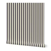 Charcoal and cream stripes - Alhambra collection