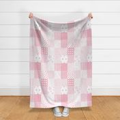 21" Pink Cheater Quilt