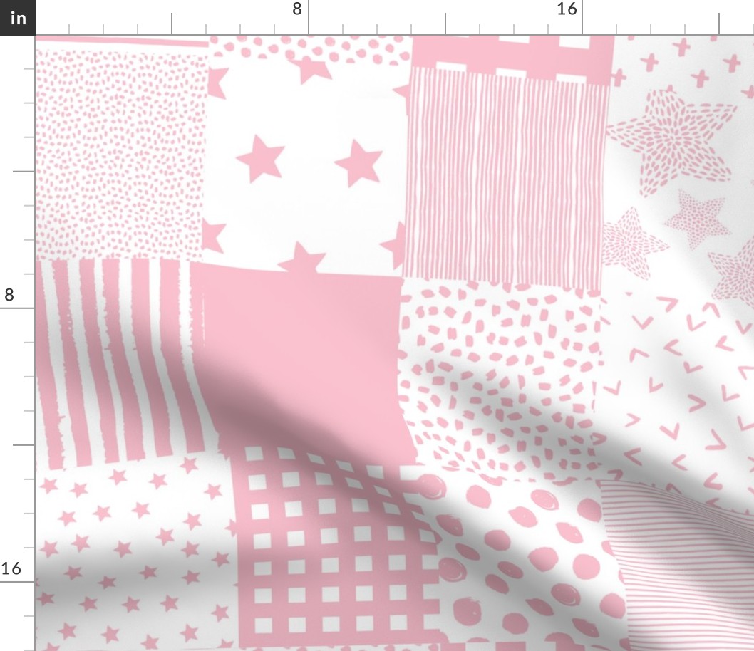 21" Pink Cheater Quilt