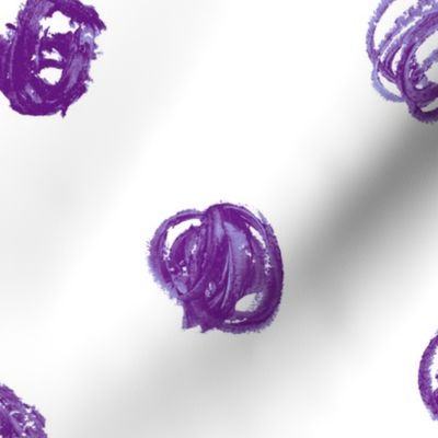 jumbo oil pastel dots in bright purple (see note below*)