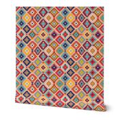 bright modern kilim