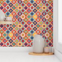 bright modern kilim