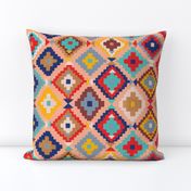 bright modern kilim