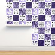 Adventure Awaits - Wholecloth Cheater Quilt - Ultra Violet