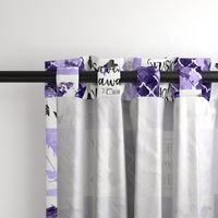 Adventure Awaits - Wholecloth Cheater Quilt - Ultra Violet