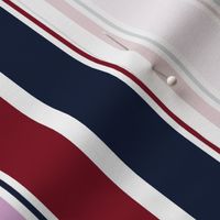 Stripes - Orchid, Burgundy & Navy #5