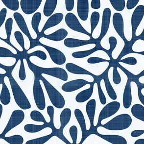 navy blue and white pattern