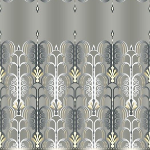 Art Deco white/gold 1