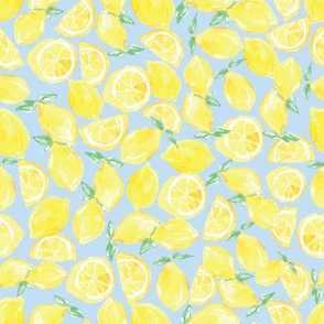 Lemons on Blue
