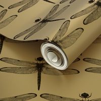 Dragonflies on Light Grey // Large