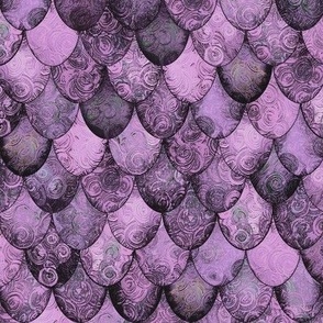 Lighter Purples in Mermaid or Dragon Scales by Su_G_©SuSchaefer