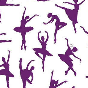 Dark Purple Ballerinas // Large